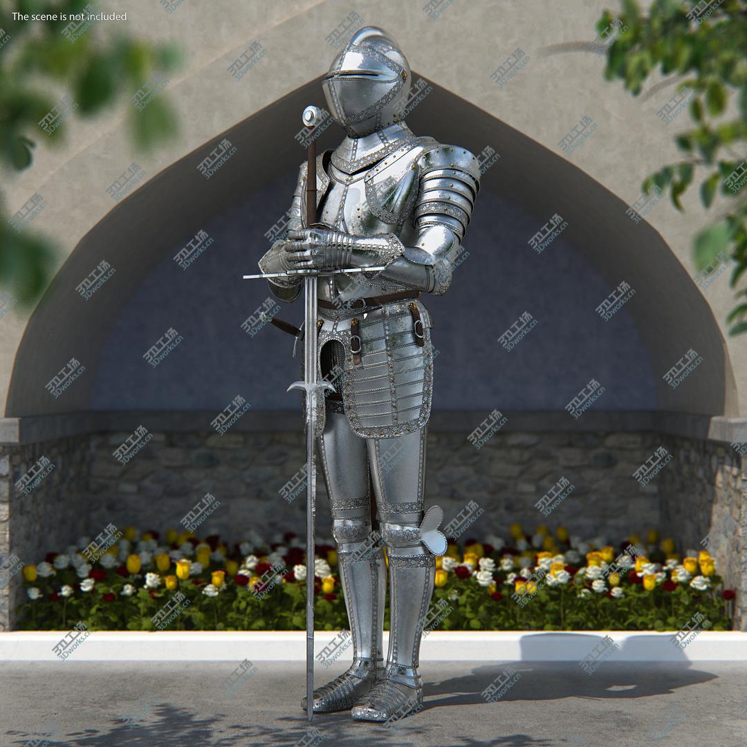 images/goods_img/20210313/Polished Knight Plate Armor standing with Zweihander model/4.jpg